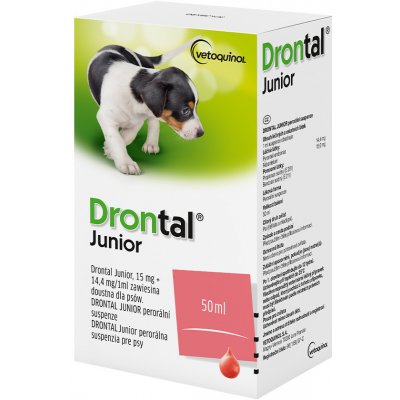 Drontal Dog Junior perorální suspenze pro psy 50 ml