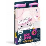 Blok s magnetem SPY NOTES fialový – Zboží Mobilmania