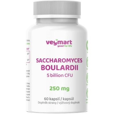 Vegmart Saccharomyces Boulardii 250 mg 60 kapslí – Hledejceny.cz
