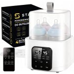 Multifunkční ohřívač lahví bílý 200 W s LCD displejem – Sleviste.cz