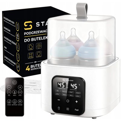 Multifunkční ohřívač lahví bílý 200 W s LCD displejem – Sleviste.cz
