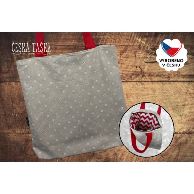 ČESKÁ TAŠKA Taškokabelka BLOSSOM XL česká ručně šitá taška s podšívkou a zipem (50×50 cm) – Hledejceny.cz