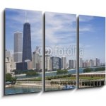 Obraz 3D třídílný - 105 x 70 cm - Amazing Gold Coast in Chicago Amazing Gold Coast v Chicagu – Hledejceny.cz