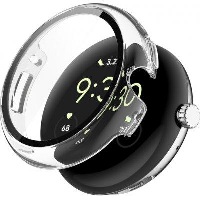 VSECHNONAMOBIL PC FULL COVER Plastový kryt se sklem pro Google Pixel Watch / Pixel Watch 2 průhledný 61543 – Zboží Živě