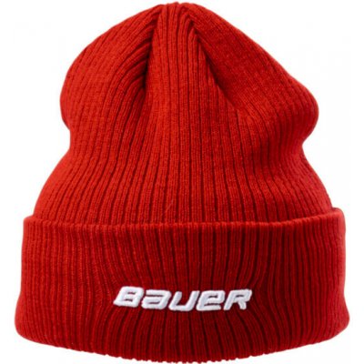 Bauer Team Ribbed Toque SR červená – Hledejceny.cz