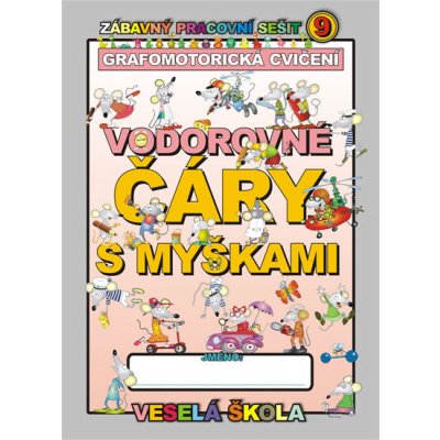 Vodorovné čáry s myškami - Veselá škola 9 – Zboží Mobilmania