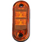 Boční obrysové LED světlo 12-24V, oranžový ovál, ECE R91 | Zboží Auto