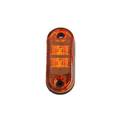 Boční obrysové LED světlo 12-24V, oranžový ovál, ECE R91 – Zboží Mobilmania