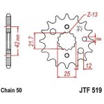 JT Sprockets JTF 519-16 | Zboží Auto
