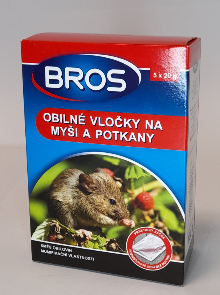 Bros Na myši a potkany obilné vločky 5 x 20 g od 28 Kč - Heureka.cz