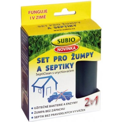 Subio SeptiClean | Bakterie do žump a septiků SET s urychlovačem – HobbyKompas.cz