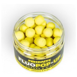 MIKBAITS Plovoucí boilies FLUO POP-UP 150ml 14mm PŮLNOČNÍ POMERANČ