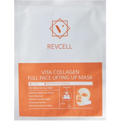REVCELL Vita Collagen Full Face Lifting Up Mask Liftingová plátýnková maska 1 ks19 g – Zboží Mobilmania