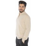 Kašmírový svetr Mark s kapsami béžová – Zboží Mobilmania