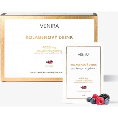 Venira kolagenový drink pro vlasy, nehty a pleť bez příchutě vepřový kolagen 30 sáčků – Hledejceny.cz
