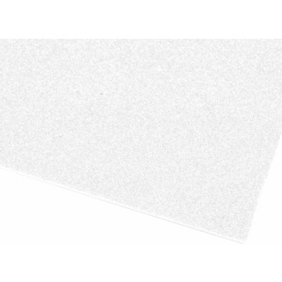 Samolepicí pěnová guma Moosgummi s glitry 20x30 cm - 2 ks Barva: Bílá