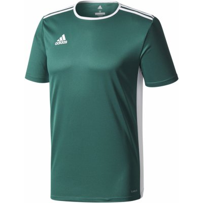 adidas Entrada 18 krátký rukáv tmavě zelená/ Bílá Junior – Zboží Mobilmania