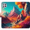 Pouzdro a kryt na mobilní telefon Huawei iSaprio Flip s kapsičkami na karty - Colorful Mountains Huawei P40 Lite