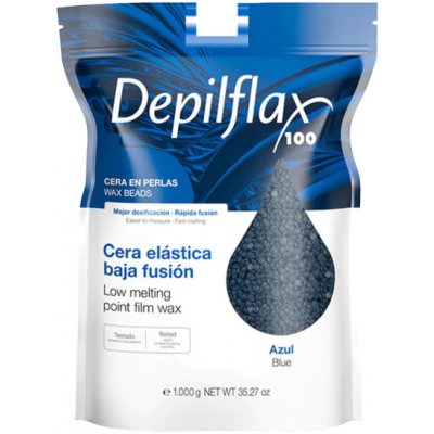 Depilflax Depilační vosk bezpáskový zrnka filmwax elastický 1 kg azulen