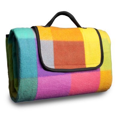 HomeLife Pikniková deka barevné kostky 150 x 180 cm – Zboží Mobilmania