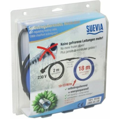 Topný kabel Suevia 230 V 10-13 W m délka 18 m – Hledejceny.cz