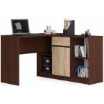 Ak Furniture B-17 rohový wenge / dub sonoma – Sleviste.cz