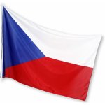 Vlajka ČR, 90 x 60 cm, s karabinou – Zboží Mobilmania
