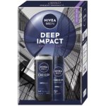 Nivea Men Deep sprchový gel pro muže 250 ml + Deep antiperspirant ve spreji pro muže 150 ml kosmetická sada – Sleviste.cz