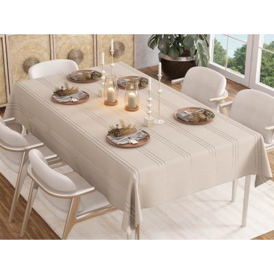 Xpose Ubrus Stripe béžový 140x180 cm – Zboží Dáma