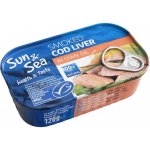 Sun & Sea Uzená tresčí játra ve vlastním oleji 120 g – Zboží Dáma