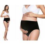 Italian Fashion dámské těhotenské kalhotky Mama maxi černé – Zboží Dáma
