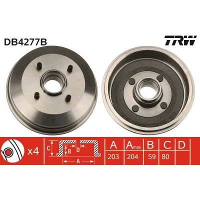 Brzdový buben TRW DB4277B – Sleviste.cz