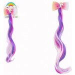 Spona do vlasů mašle s jednorožcem s duhovým příčeskem kov/plast 7x30cm v sáčku – Hledejceny.cz