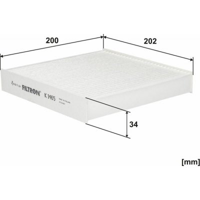 Filtr, vzduch v interiéru FILTRON K 1465 – Hledejceny.cz