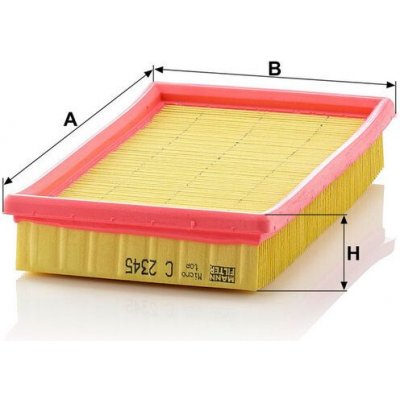 MANN-FILTER Vzduchový filtr MANN C2345 (MF C2345) – Hledejceny.cz