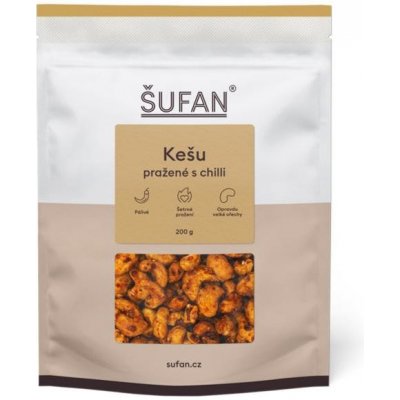 ŠUFAN Sladce-pikantní kešu s chilli a panelou 200 g – Sleviste.cz