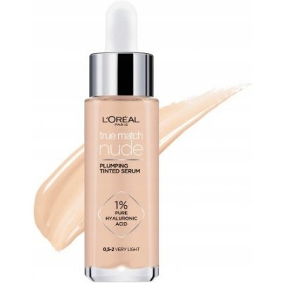 L'Oréal Paris True Match Nude Plumping Tinted Serum sérum pro sjednocení barevného tónu pleti 0.5-2 Very Light 30 ml – Zbozi.Blesk.cz