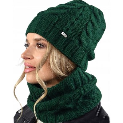 Fashionweek čepice a šála cashmere touch AL-A10 Zelená – Hledejceny.cz