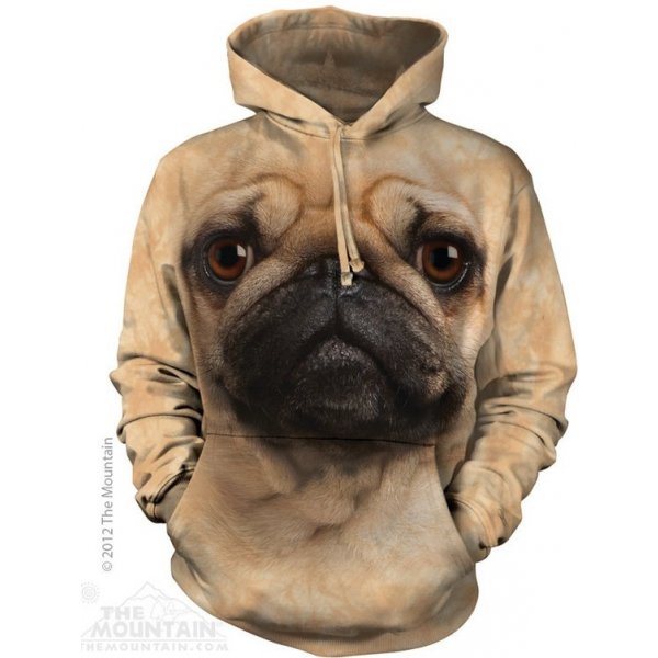 Pánská mikina The Mountain Hoodie Pug Face béžová