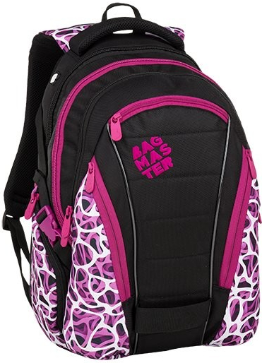 Bagmaster Bag 9 C studentský batoh růžovo bílá