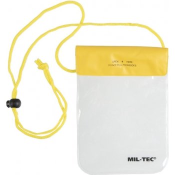Pouzdro Mil-tec vodotěsné krk žluté 130x200mm
