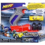 Hasbro Nerf NITRO Throttleshot Blizt blaster set soft auto 2 překážky – Zboží Mobilmania