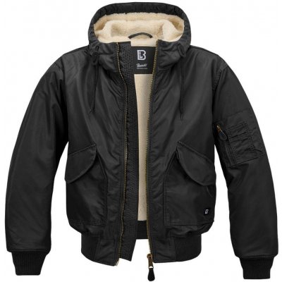 Brandit bunda CWU Jacket hooded černá – Zboží Mobilmania