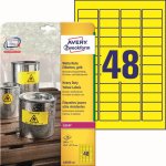 Avery Zweckform 20 listů, A4, žluté L6103-20 – Zboží Mobilmania