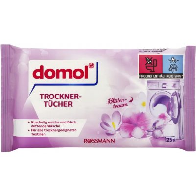 Domol vlhčené ubrousky do sušičky Květinový sen 25 ks – Hledejceny.cz