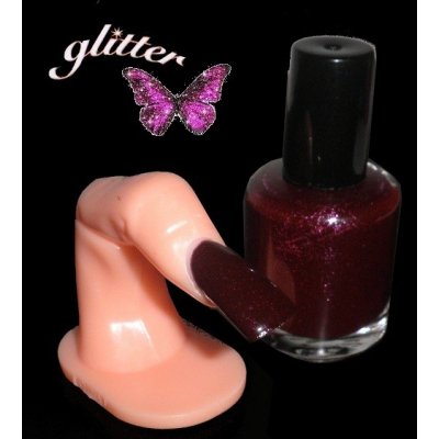 Nehtyprofi lak na nehty 1 Glitter dark red 15 ml