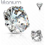 Šperky4U náhradní kamínek k labretě titan závit TIT1069-03C – Hledejceny.cz
