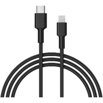Aukey CB-CL02 USB, USB 3.2 Gen 1 (3.1 Gen 1) USB C Lightning, 1,2m, černý