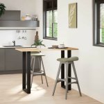 Omaxi 311719 Nohy barového stolu ve tvaru U 2 ks černé 50 x 100-101 cm ocel – Zboží Dáma
