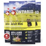 Ontario Adult Mini Lamb & Rice 2,25 kg – Hledejceny.cz